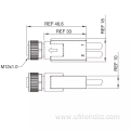 Waterproof wire cable M12 connector/OEM Extension cord